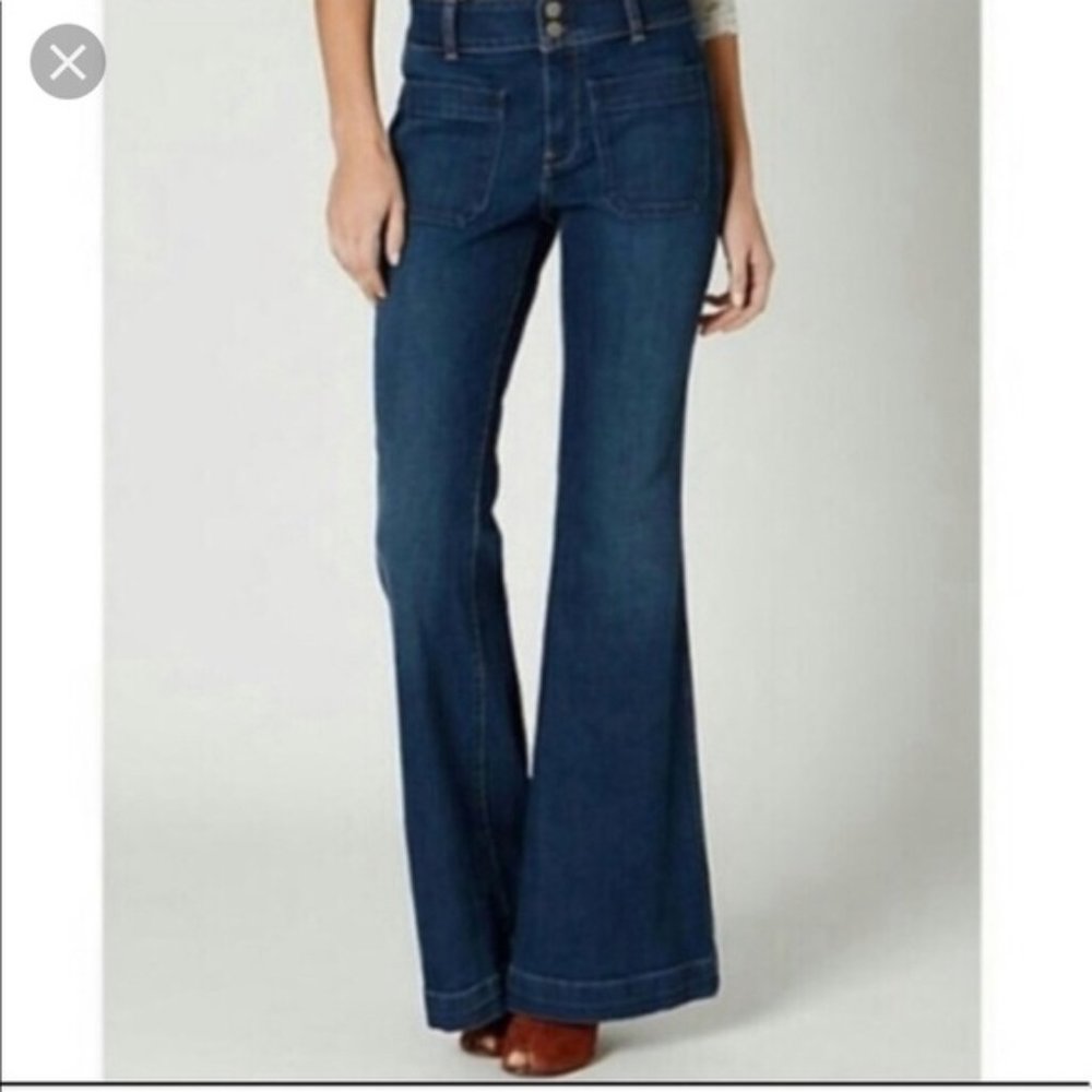 Anthropologie Holding Horse High Waist Flare Jeans